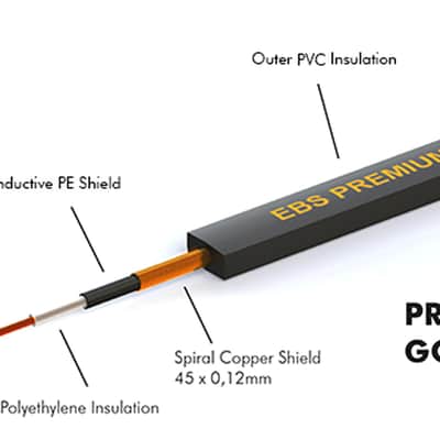 EBS Premium Gold Flat Patch Cables, 18 centimeters image 2