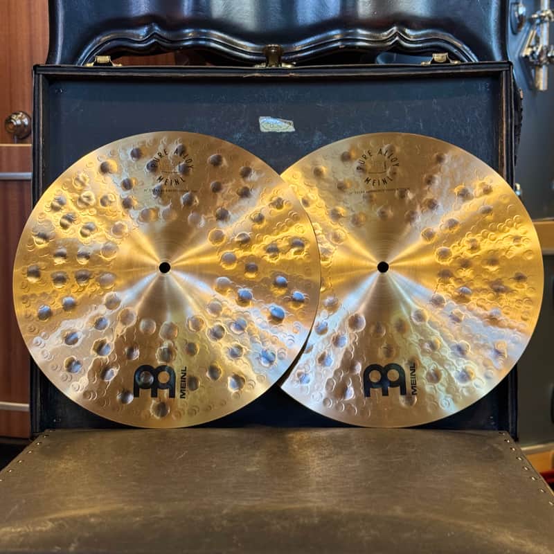 NEW Meinl 14" Pure Alloy Extra Hammered Hi-Hats - 982/1090g image 1