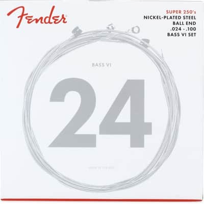 Fender Super 250B6 Nickel Plated Steel Bass VI Guitar Strings - .024-.100 image 2