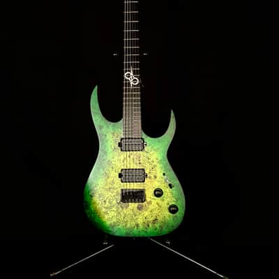 Solar S1.6HLB – Lime Burst Matte Electric Guitar image 1