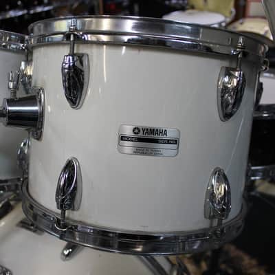 Yamaha 9000 Series Drum Set 13/14/15/18/24 1970s White image 2