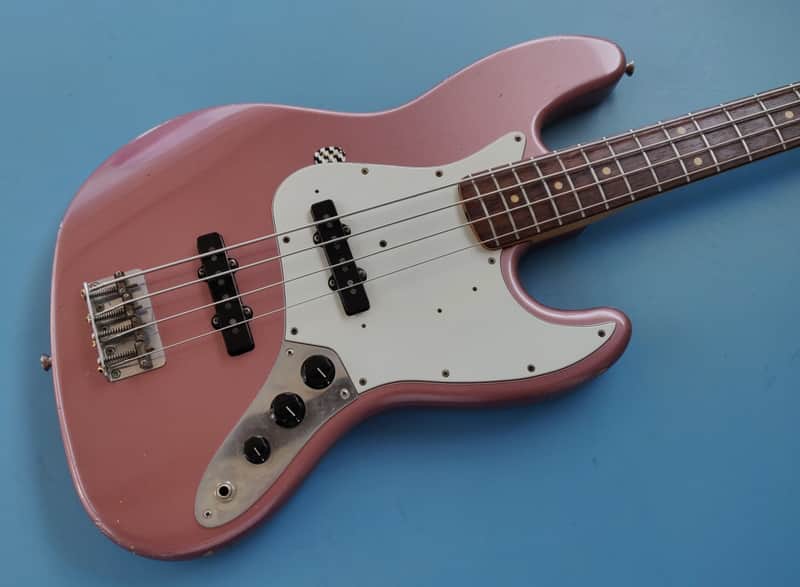 Fender Custom Shop Jazz Bass 1998 Burgundy Mist image 1