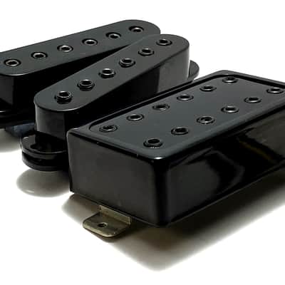 Dirty Hex HSS Pickup Set, Dirty Luv AlNiCo Bridge Humbucker + Hex Single Ceramic Middle & Neck Pickups image 1