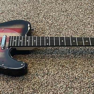 USA Flag Electric Guitar - Tele style - Red white and blue image 11