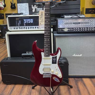 Fender Player II Stratocaster HSS (chambered mah.) Transparent Cherry Burst image 2