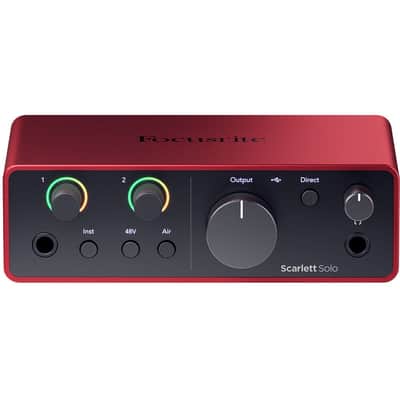 Focusrite Scarlett Solo 4th Gen USB Audio Interface with XLR Cable image 2