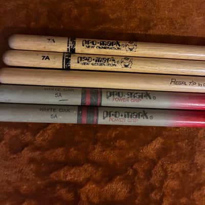 Pro-Mark Oak 5A 7A Used Sticks image 1