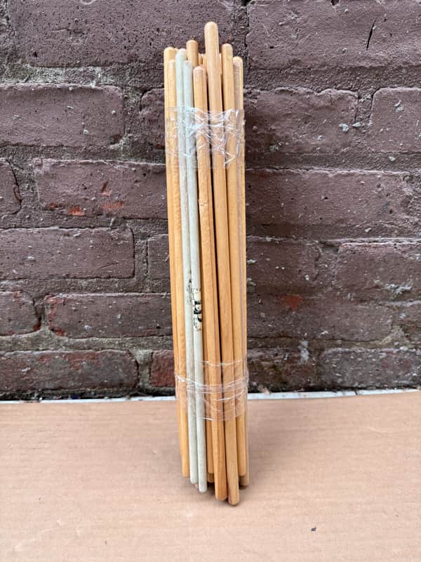 Pack of 13 Pairs Mixed Timbale Drumsticks – Includes LP Fiberglass Pair – Used, Good Condition image 1