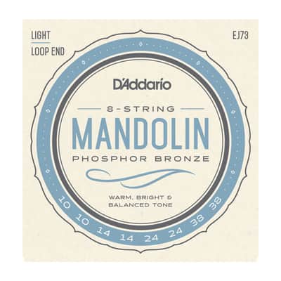 D'Addario EJ73 Mandolin Strings, Phosphor Bronze, Light, 10-38 image 5