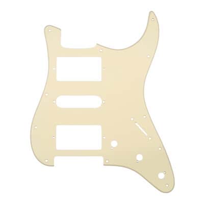 11-Hole HSH Strat Pickguard (Square Corner) - 4-Ply Blue Pearl image 19
