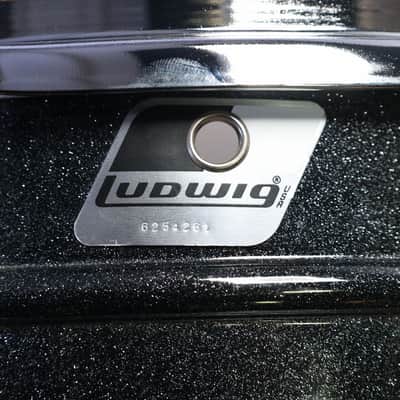 LUDWIG LM404 MOD Acrolite Black Galaxy Finish 14x5 Acrolite Snare Drum (09/14) image 3