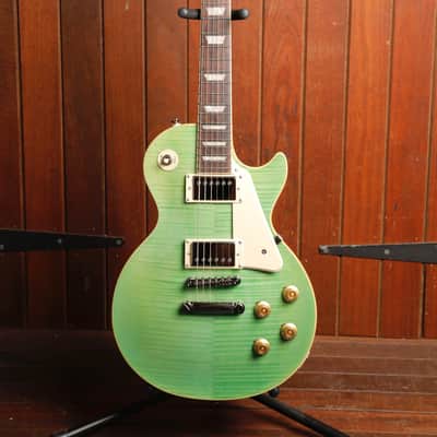Epiphone Les Paul Standard 50s Figured Seafoam Green Electric Guitar image 2