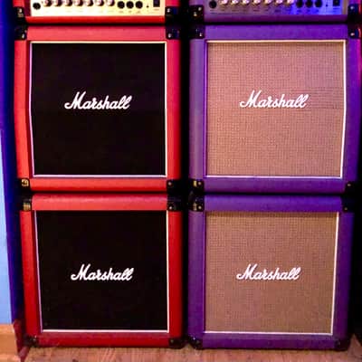 Marshall G15MS Lead 15 Micro Stack Rare 2 Amps Purple and Red image 1