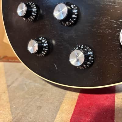 Gibson Les Paul Traditional Pro V Satin Black Electric Guitar image 3