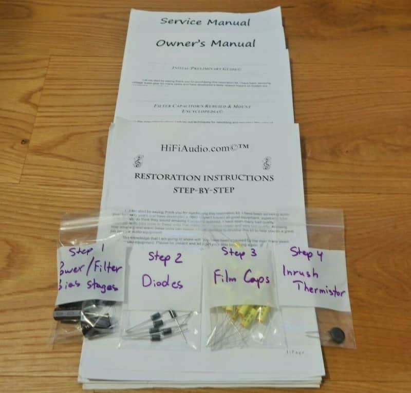 Harman Kardon Citation 1 restoration kit filter capacitor repair rebuild fix image 1