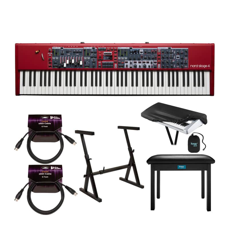 Nord Stage 4 88 88-Key Keyboard with Stand, Bench, Cables, and Cover image 1