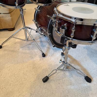 Sonor Delite 5-Piece Drum Set 2011 – Brown Burst High Gloss – Made in Germany – Matching Snare image 5