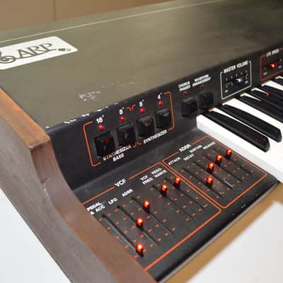 Vintage ARP Omni Keyboard Synthesizer Overhauled with LED Sliders image 12