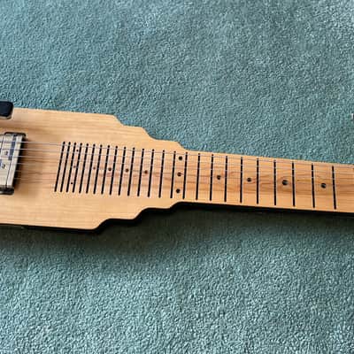 Jackson SlideKing LS Lap Steel with a 3 strings palm bending lever - Natural, no legs, felt fabric on the back side image 17