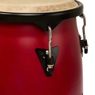 LP Discovery II Ultralight Series Congas, Red w/ Black HW, 10-11 image 5