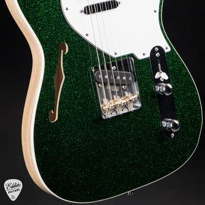 2024 - Suhr Eddie's Guitars Exclusive Custom Classic T Roasted - Deep Green Sparkle image 6