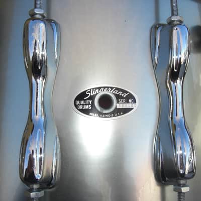 Slingerland Magnum Snare drum 70s/80s era - Silver Mist 14X(9) Mastadon! Near Xlnt Condition! image 17