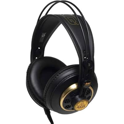 AKG K240 Studio Semi-Open Back Studio Headphones 2010s - Black image 2