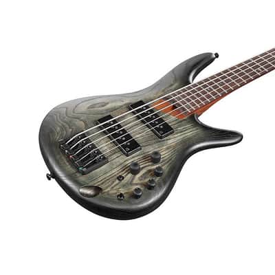 Ibanez SR605E SR 5 String Bass Guitar, Black Stained Burst image 5