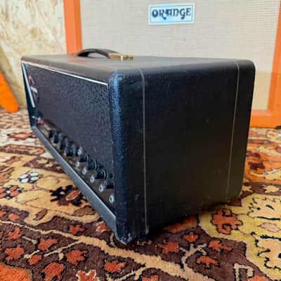 Immagine Vintage 1960s Carlsbro CS60 PA Valve Guitar Amplifier Head w/ Lay Down TF - 5