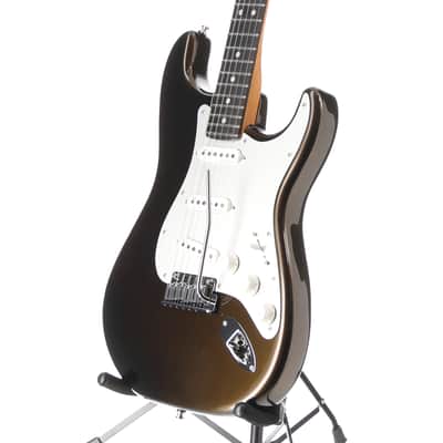 Fender American Ultra II Stratocaster, Ebony Fingerboard, Texas Tea (M8)(36401) (36401) image 3