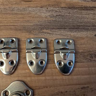 Unbranded Guitar Case Hinges And Latches Silver image 5