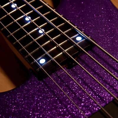 Sadowsky NYC Modern 5 - purple sparkle lefty lefthand image 5