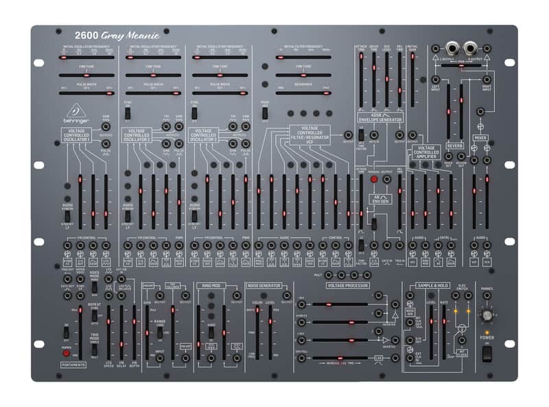 Behringer 2600 Gray Meanie Semi-Modular Analog Synthesizer (Gray) image 1