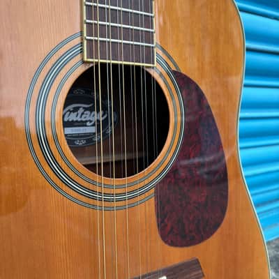Pre-Loved Vintage V400-12 12 String Acoustic Guitar image 8