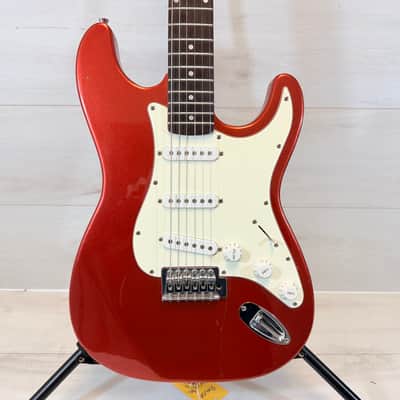 Brunswick S-Type Electric Guitar Metallic Red w/ Gig Bag – Strat Style Player image 2