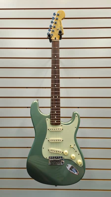 Fender Standard Stratocaster with Rosewood Fretboard 2003 Sage Green Metallic image 1