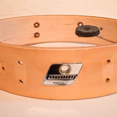 LUDWIG VINTAGE ROCKER ELITE PICCOLO SNARE DRUM SHELL 80's - FREE SHIP TO C-USA! image 1