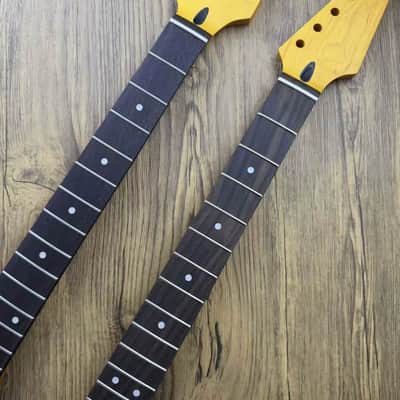 Satin Yellow Electric Guitar Maple Neck, Rosewood Fingerboard 22 Frets image 3