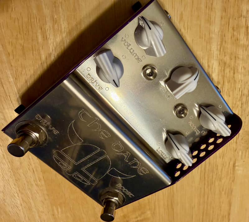 ThorpyFX The Dane Peter Honore Signature Overdrive / Boost 2010s - Silver / Purple image 1