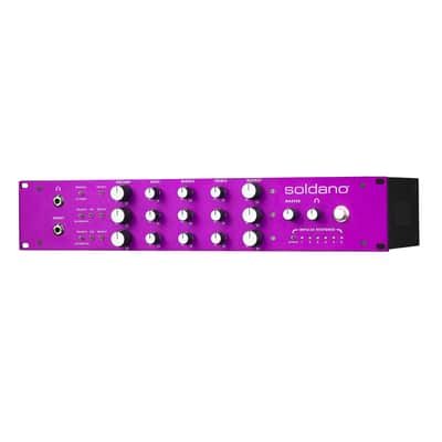 SOLDANO X88-IR, 3-Channel All-Tube Stereo Rackmount Preamp - PURPLE image 3