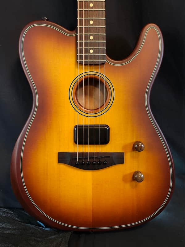 Mint Fender Acoustasonic Standard Telecaster, Honey Burst 2025