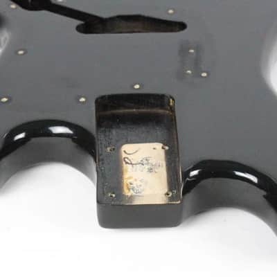 1977 Vintage Fender Musicmaster Bass Original Black Finish BODY ~CLEAN~ USA 1970s image 9