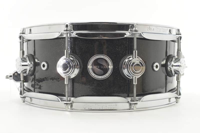 DW Collector's Series Super Solid 5.5x14" Snare Drum Black Sparkle image 1