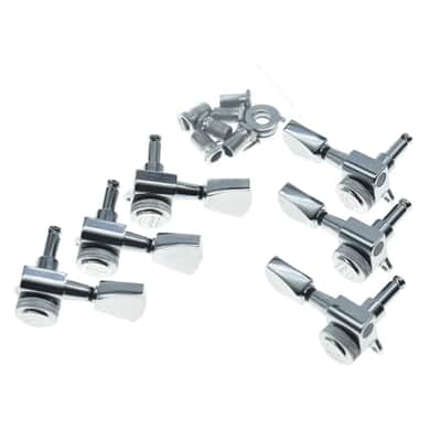 3X3 Locking Tuners 18:1 Guitar Tuning Keys Locking Tuning Machines With Keystone Buttons For Lp/Les Paul/Sg/Es Or Acoustic Guitars Chrome image 4