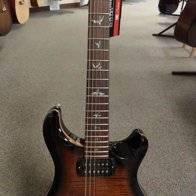 New 2022 PRS Paul Reed Smith SE Paul's Guitar Black Gold Sunburst with PRS SE Gigbag image 3