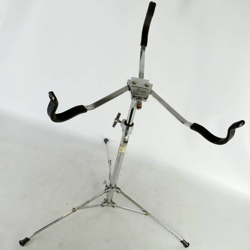 Ludwig Snare Drum Stand#1355 Atlas Basket Rockers Black/White Tripod Vintage 60s image 1
