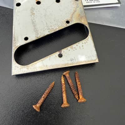Fender Telecaster bridge - ‘52 relic’d - Silver and brass image 2