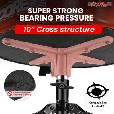 5 Core Drum Throne 3" Padded Drum Seat Height Adjustable Drumming Chair for Practice and Performance image 5