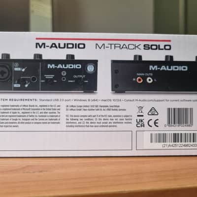 M-Audio M-Track Solo USB Audio Interface 2020 - Present - Black image 4