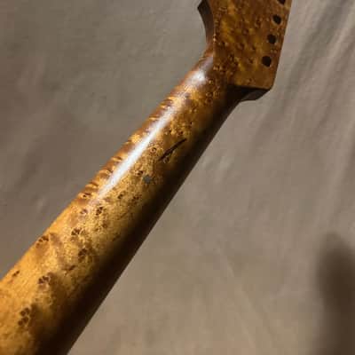 Super Rare Roasted Birdseye Strat Guitar Neck Fits Fender & Warmoth image 18